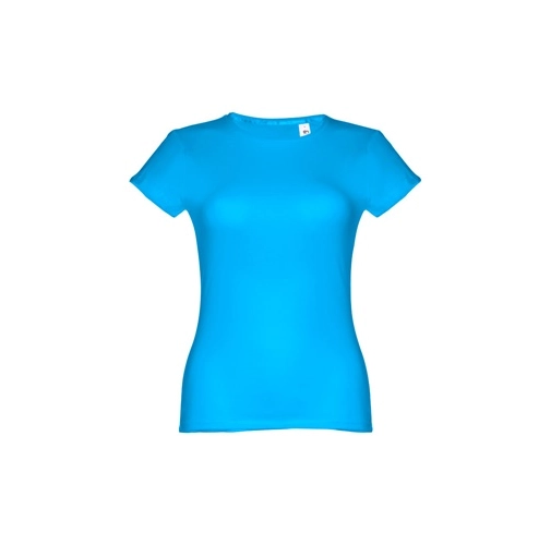 azul aqua THC SOFIA. Camiseta de mujer