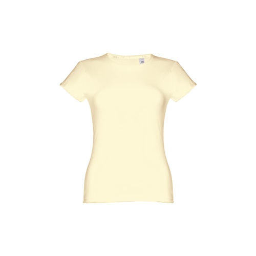 amarillo pastel THC SOFIA. Camiseta de mujer