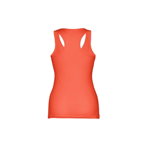 naranja coral THC TIRANA. Camiseta sin mangas para mujer