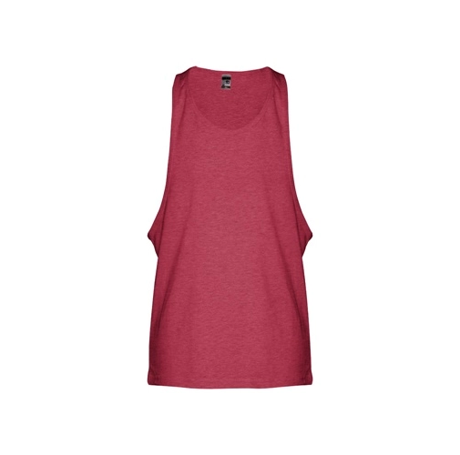 rojo matizado THC IBIZA. Camisetas sin margas para hombre