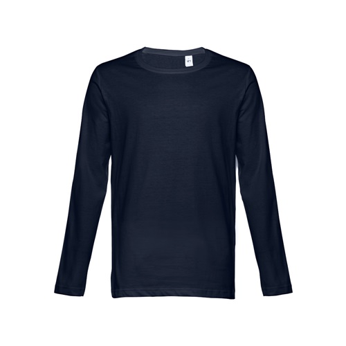 azul marino THC BUCHAREST. Camiseta manga larga para hombre