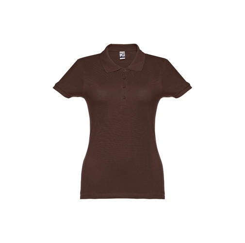 castaño oscuro THC EVE. Polo de mujer