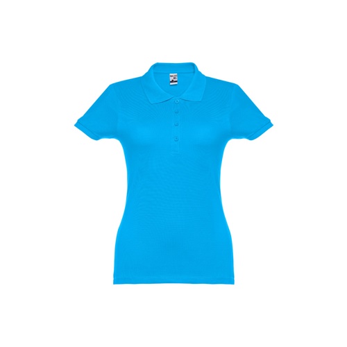 azul aqua THC EVE. Polo de mujer