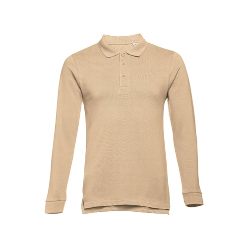 marrón claro THC BERN. Polo de manga larga para hombre