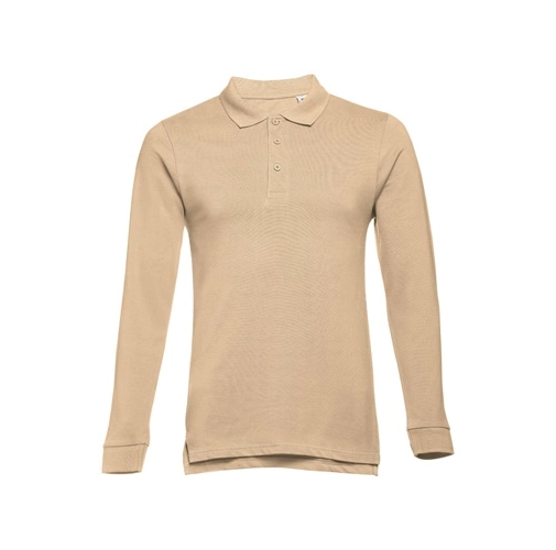 marrón claro THC BERN. Polo de manga larga para hombre