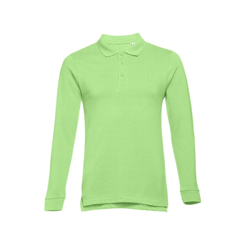 verde claro THC BERN. Polo de manga larga para hombre