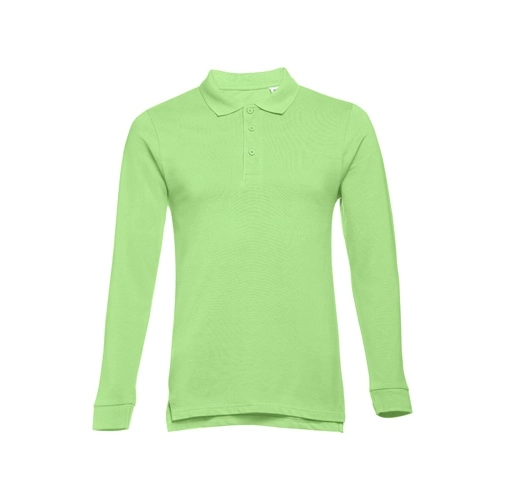 verde claro THC BERN. Polo de manga larga para hombre