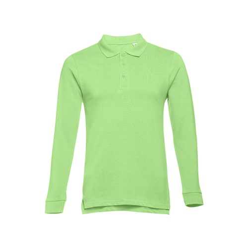verde claro THC BERN. Polo de manga larga para hombre