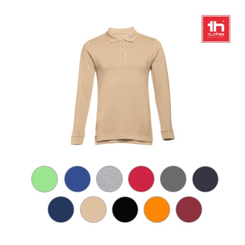 THC BERN 3XL. Polo de manga larga para hombre