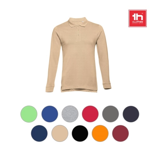 THC BERN 3XL. Polo de manga larga para hombre