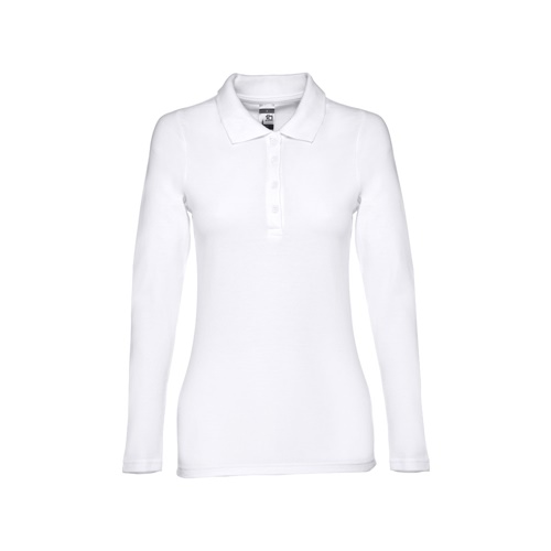 white THC BERN WOMEN WH. Polo de manga larga para mujer