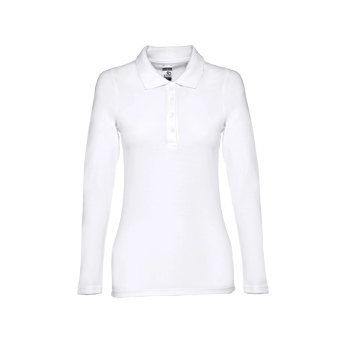 white THC BERN WOMEN WH. Polo de manga larga para mujer