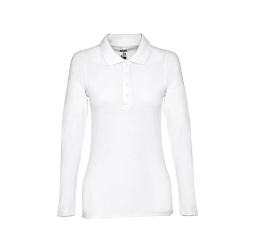 white THC BERN WOMEN WH. Polo de manga larga para mujer