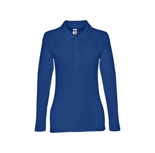 azul royal THC BERN WOMEN. Polo de manga larga para mujer
