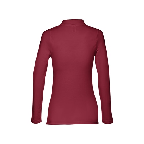burdeos THC BERN WOMEN. Polo de manga larga para mujer