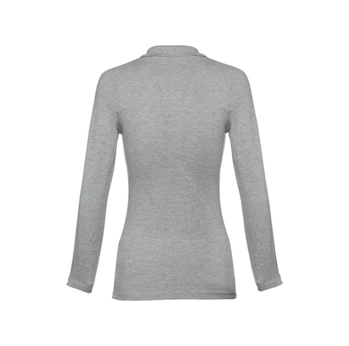 gris claro matizado THC BERN WOMEN. Polo de manga larga para mujer