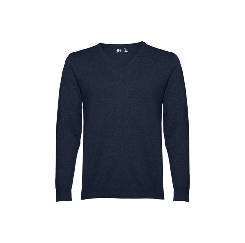 azul marino THC MILAN. Jersey con cuello en \