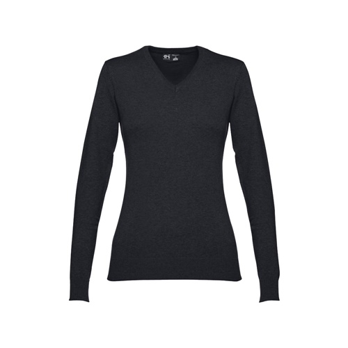 black THC MILAN WOMEN. Jersey con cuello en \