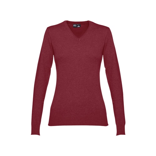 burdeos THC MILAN WOMEN. Jersey con cuello en \
