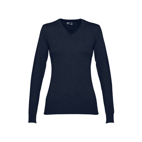 azul marino THC MILAN WOMEN. Jersey con cuello en \