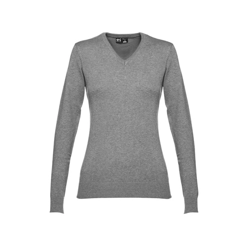 gris matizado THC MILAN WOMEN. Jersey con cuello en \