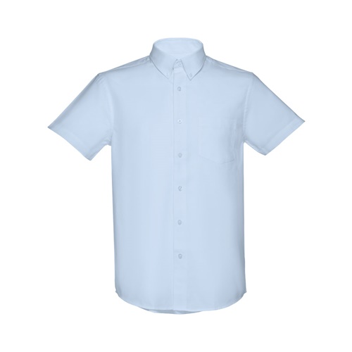 azul claro THC LONDON. Camisa oxford para hombre