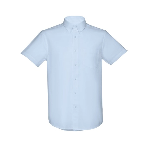 azul claro THC LONDON. Camisa oxford para hombre