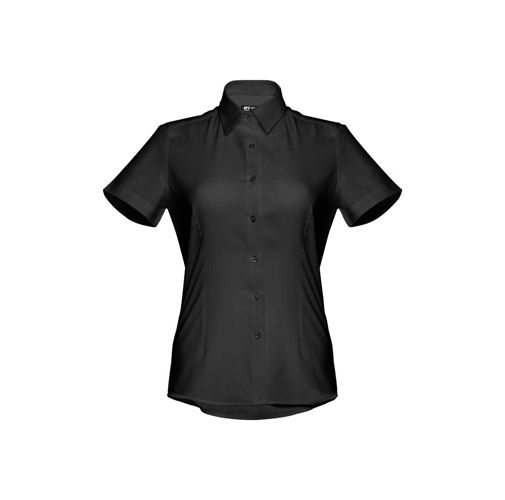 THC LONDON WOMEN. Camisa Oxford de manga corta para mujer