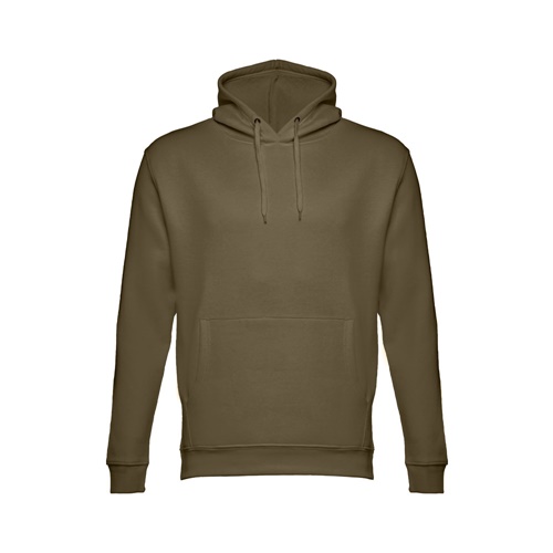 verde militar THC PHOENIX. Sudadera unisex, con capucha