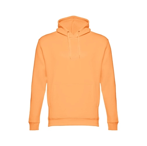 naranja coral THC PHOENIX. Sudadera unisex, con capucha
