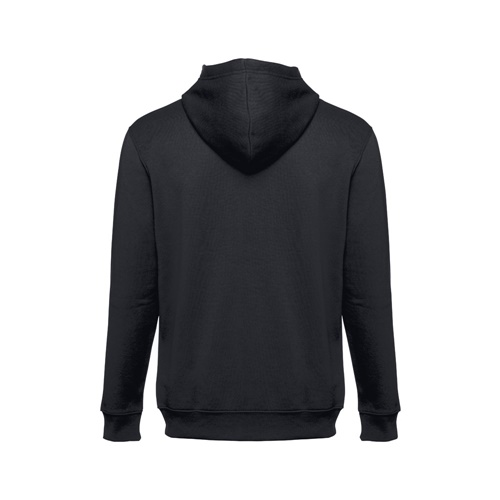 black THC AMSTERDAM. Sudadera para hombre, con cremallera y capucha