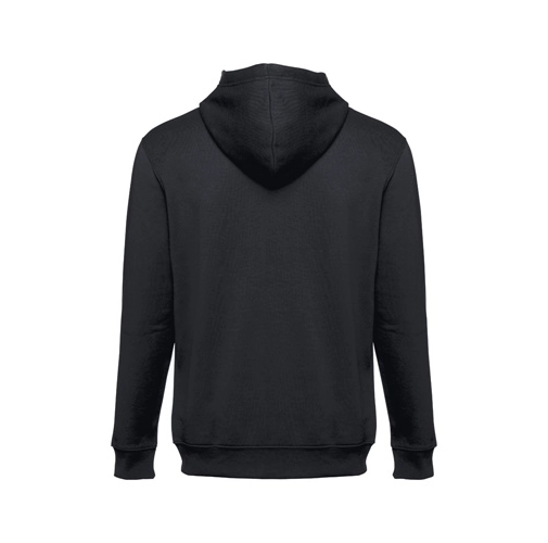 black THC AMSTERDAM. Sudadera para hombre, con cremallera y capucha