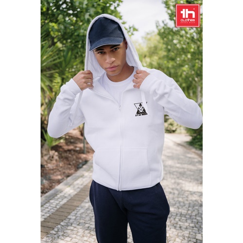 THC AMSTERDAM. Sudadera para hombre, con cremallera y capucha