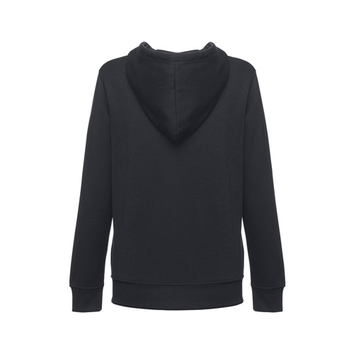 black THC AMSTERDAM WOMEN. Sudadera para mujer, con cremallera y capucha