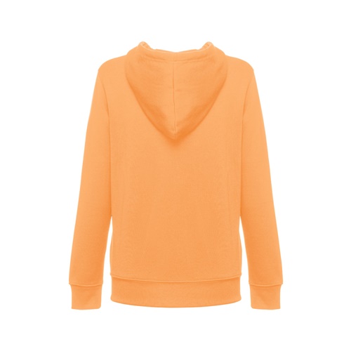 naranja coral THC AMSTERDAM WOMEN. Sudadera para mujer, con cremallera y capucha