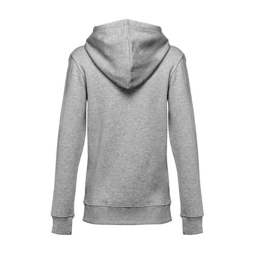 gris claro matizado THC AMSTERDAM WOMEN. Sudadera para mujer, con cremallera y capucha