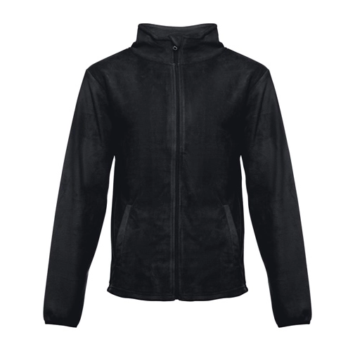 black THC HELSINKI. Chaqueta polar para hombre, con cremallera