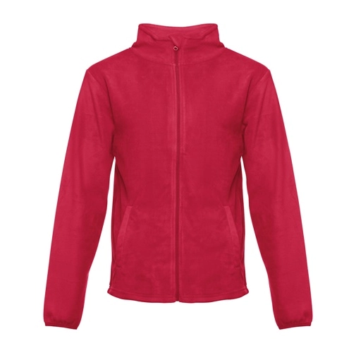red THC HELSINKI. Chaqueta polar para hombre, con cremallera