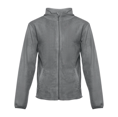 gray THC HELSINKI. Chaqueta polar para hombre, con cremallera