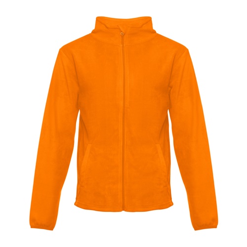 orange THC HELSINKI. Chaqueta polar para hombre, con cremallera