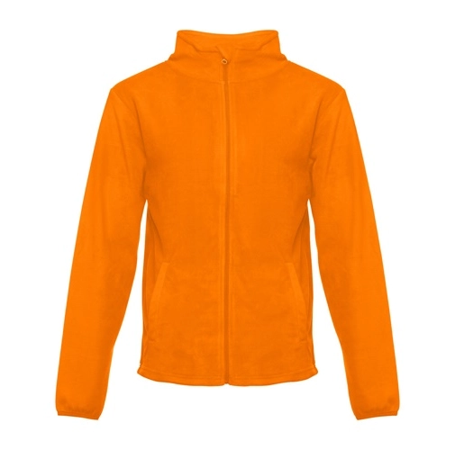 orange THC HELSINKI. Chaqueta polar para hombre, con cremallera