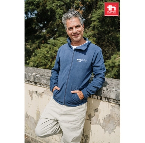 THC HELSINKI. Chaqueta polar para hombre, con cremallera