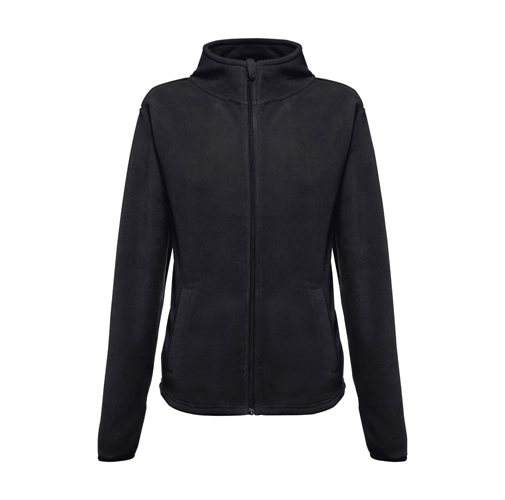 black THC HELSINKI WOMEN. Chaqueta polar para mujer, con cremallera