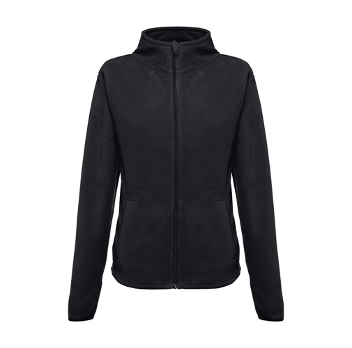 black THC HELSINKI WOMEN. Chaqueta polar para mujer, con cremallera