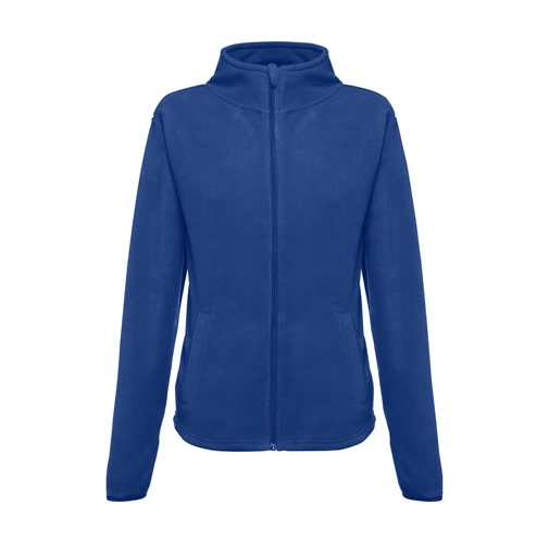 azul royal THC HELSINKI WOMEN. Chaqueta polar para mujer, con cremallera