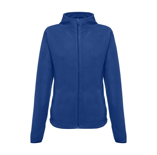 azul royal THC HELSINKI WOMEN. Chaqueta polar para mujer, con cremallera