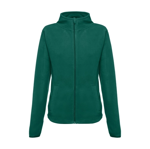 verde oscuro THC HELSINKI WOMEN. Chaqueta polar para mujer, con cremallera