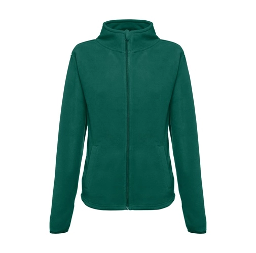 verde oscuro THC HELSINKI WOMEN. Chaqueta polar para mujer, con cremallera