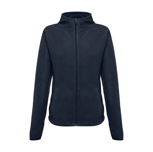 azul marino THC HELSINKI WOMEN. Chaqueta polar para mujer, con cremallera