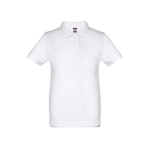white THC ADAM KIDS WH. Polo de niños unisex